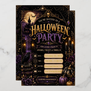 🎃 Editable Halloween Party Invitation 2026   Spoo