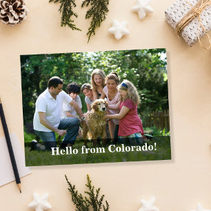 Editable Hello Neighbor,  New Address, intro Announcement Postcard
