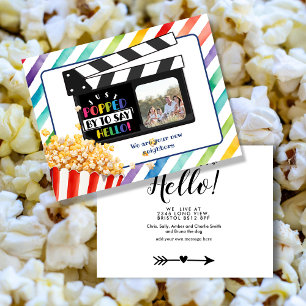 Editable Hello Neighbour,  New Address, intro Announcement Postcard