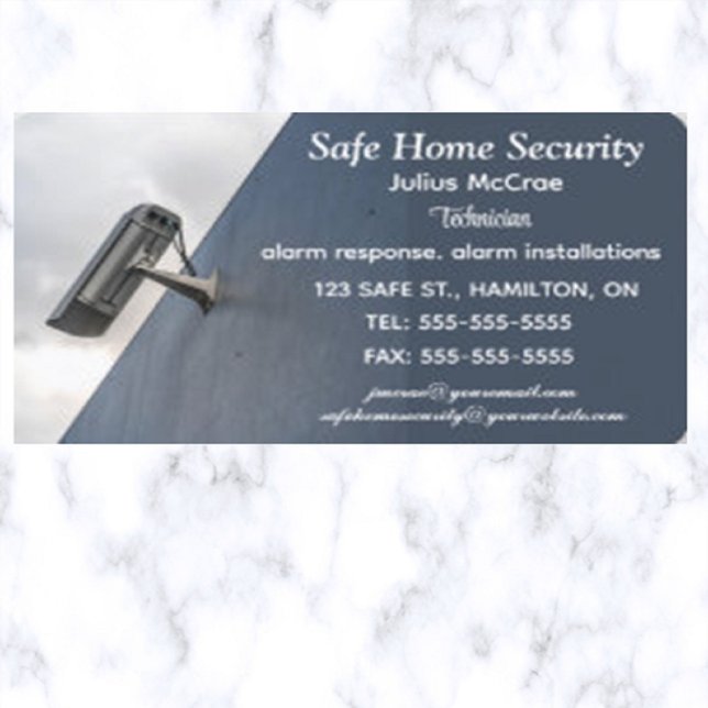 Editable Home Security Business Card (Creator Uploaded)