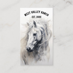 Editable Horse Ranch  Business Card