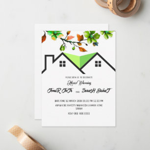 Editable House Warming Invitation, House Warming P Card