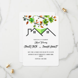 Editable House Warming Invitation, House Warming P Save The Date