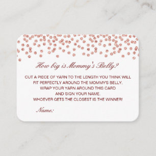Editable How Big is Mommy's Belly Card