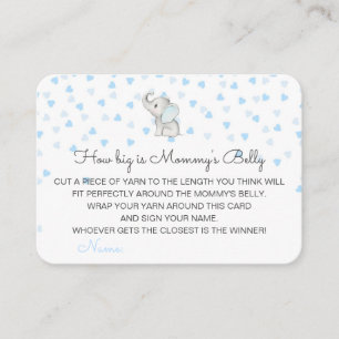 Editable How Big is Mommy's Belly Card