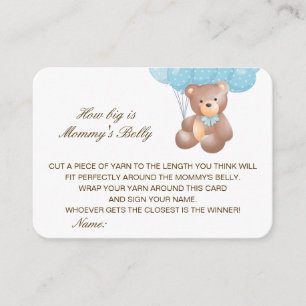 Editable How Big is Mommy's Belly Card
