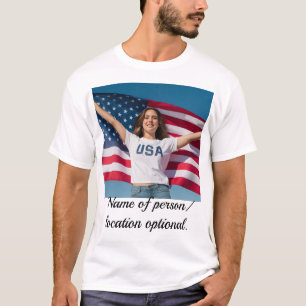 Editable image T Shirt with Personalized Art image