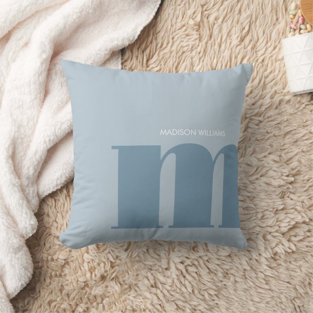 Editable Inscription Colour Personalized Name  Throw Pillow (Blanket)