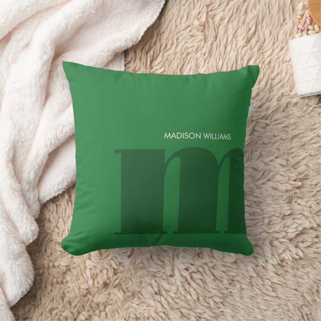 Editable Inscription Colour Personalized Name  Throw Pillow (Blanket)