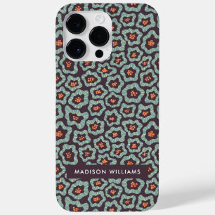 Editable inscription Flowers Minimalist  Case-Mate iPhone 14 Pro Max Case