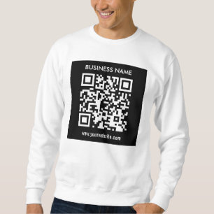 Editable (instantly generated) QR code Black Sweatshirt