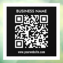 Editable (instantly generated) QR code | Black