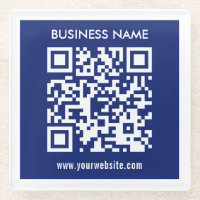 Editable (instantly generated) QR code | Navy Blue