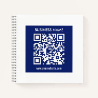 Editable (instantly generated) QR code | Navy Blue