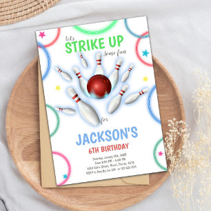 Editable Kids Strike Party Invite