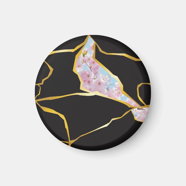 Editable Kintsugi Design Magnet (Front)