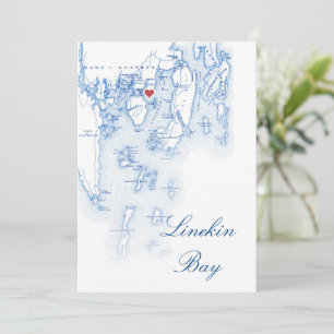 Editable Linekin Bay Maine Wedding Table Cards