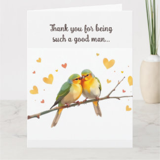Editable Love Birds Card