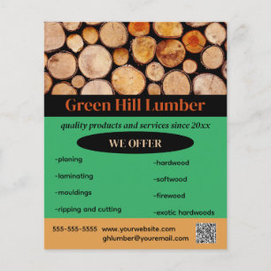 Editable Lumber Supplier Flyer
