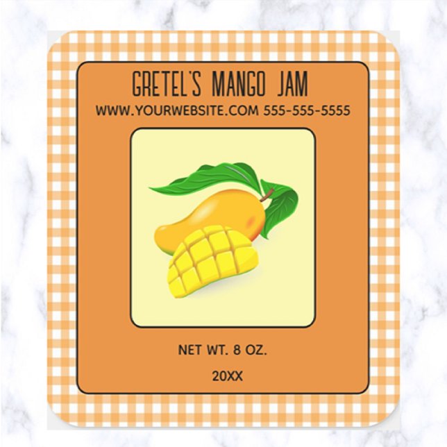 Editable Mango Jam Square Sticker (Creator Uploaded)