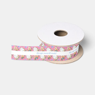 Editable Mensaje Dia de Madres Ribbon Satin Ribbon