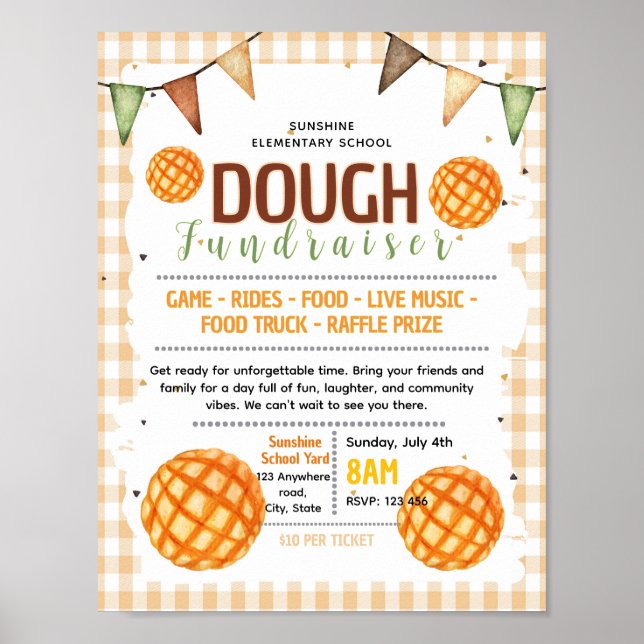 Editable mexican bread flyer poster (Front)