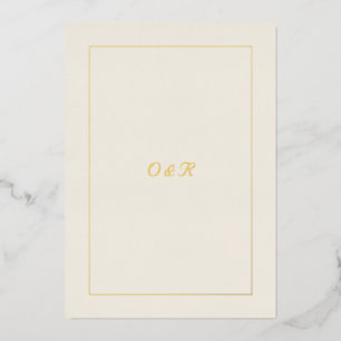 Editable Minimal QR Code Invitation with Gold Init