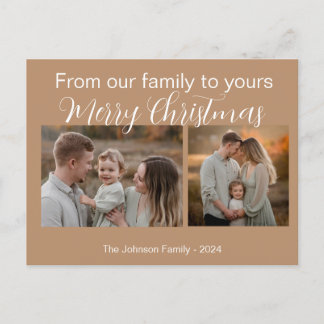 Editable Modern Holiday with Custom Photos