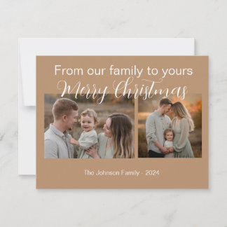 Editable Modern Holiday with Custom Photos