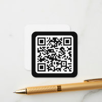 Editable Modern QR code | Black White or Any Colou