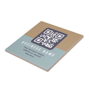 Editable Modern QR code Template Muted Colours Tile