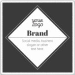 Editable Modern Text Design & Your Logo<br><div class="desc">Customizable modern design with your own logo.</div>