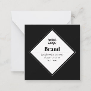 Editable Modern Text Design & Your Logo Card