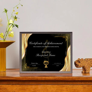 Editable Music Certificate of Achievement Award