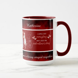 Editable Name and Photo Cute Valentine's Day Mug