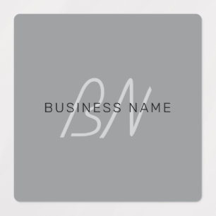Editable Name or Greeting Black & Dark Grey