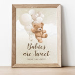 Editable Neutral Teddy Bear Treat Table Sign<br><div class="desc">This neutral teddy bear sign is perfect for adding a touch of sweetness to any display. With a neutral colour scheme, it can blend seamlessly into any decor. The editable title allows for customization to fit any occasion or event. Use it on treat tables, gift displays, or anywhere that needs...</div>