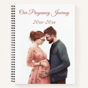 Editable Notre Journal De Voyage De Grossesse