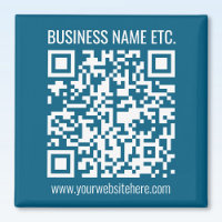 Editable Ocean Blue QR code