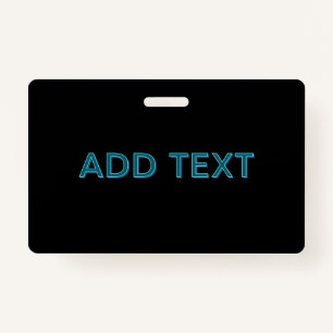 Editable Outlined Lettering w/Drop Shadow Badge