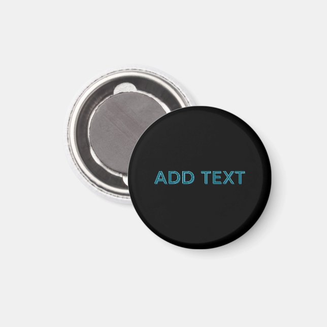 Editable Outlined Lettering w/Drop Shadow  Magnet (Front/Back)