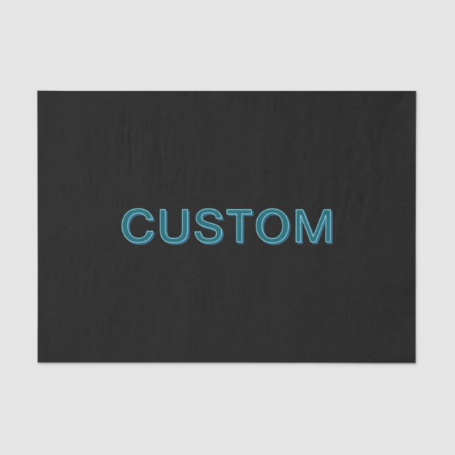 Editable Outlined Lettering w/Drop Shadow  Tissue Paper (Front)