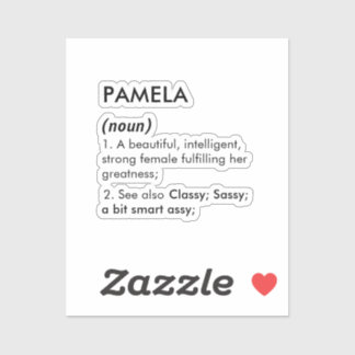 Editable Pamela name definition, custom name