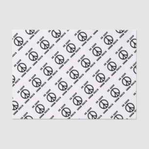 Editable Peace Sign  Tissue Paper