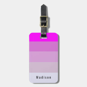 Editable Personal Magenta Orchid Violet Mauve Hues Luggage Tag