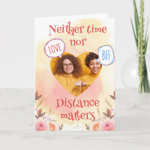 Editable Photo BFF Valentine's Day Card
