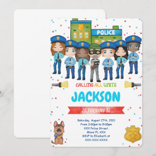 Editable Police Invitation