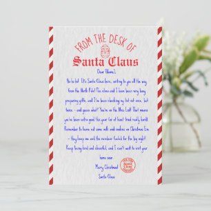 Editable Printable Santa Letter Template