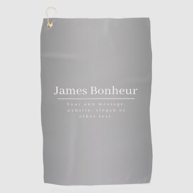 Editable Promotional Template for Business etc. Golf Towel (Front)