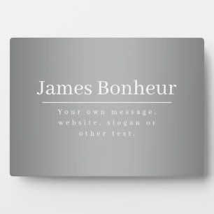 Editable Promotional Template for Business etc. Plaque